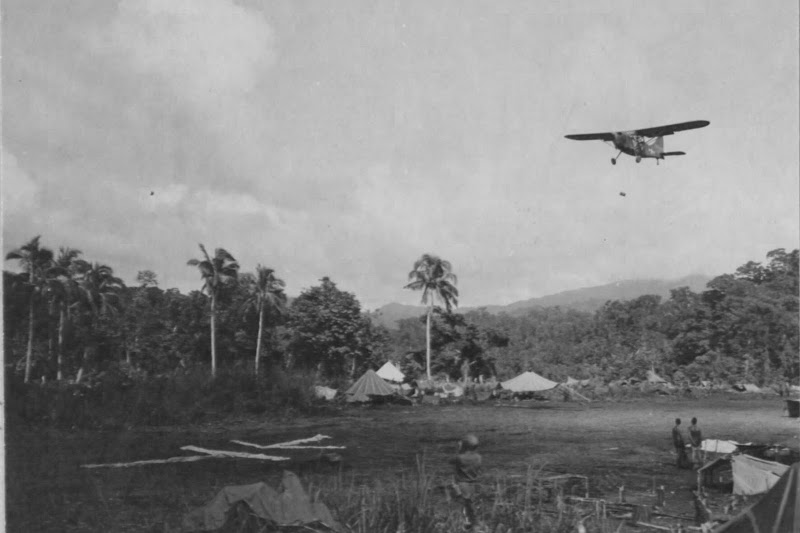 Stinson L-5 on Christmas Day 1944, Philippines LbirdChristmas-1