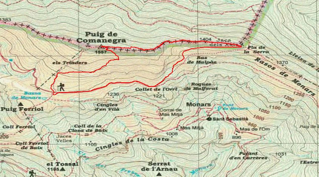 Sostres Comarcals Mapa