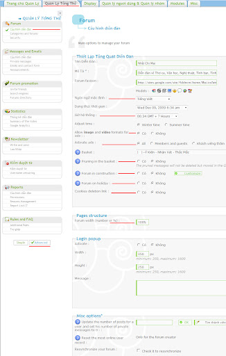 5. Các Thông Số Cơ Bản Của Diễn Đàn QuanLyTongThe_Forum_CauHinhDienDan
