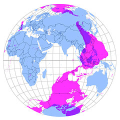 negara di bawah kaki kita Antipode_globe