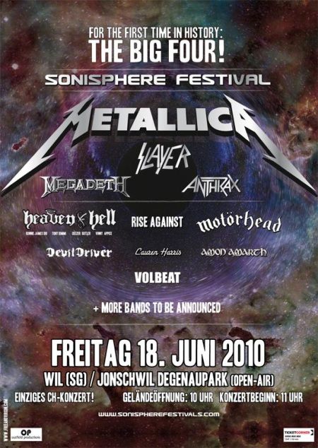 EL SONISPHERE SUIZO ANUNCIA MÁS BANDAS Sonisswissamon