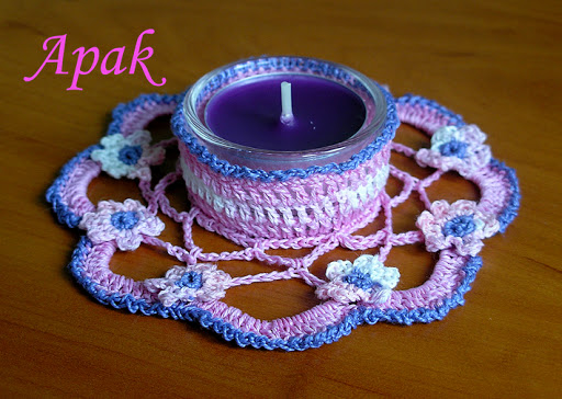 جملى شموعك بالكروشيه Pink%20tealight