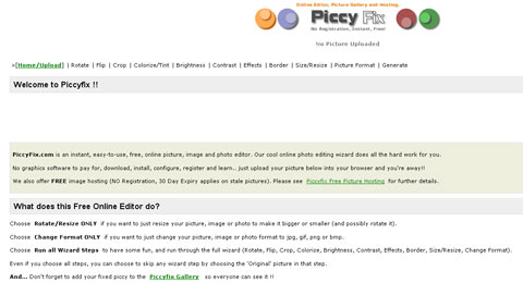 82 Paginas web para editar tus fotos online gratis Piccyfix