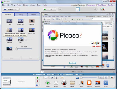 Picasa 3.8 لعرض الصور بإحترافية وتنظيم الألبومات  Picasa3