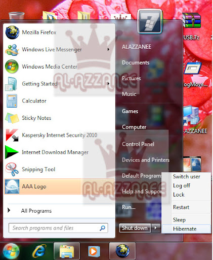 كيف تقوم بتفعيل خيار الـ Hibernate (الإسبات) في WIN7??? 2
