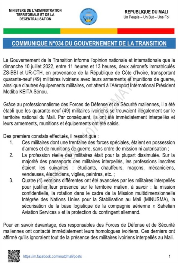 Au Mali, qui veut noyer son chien l'accuse d'être un mercenaire . 1845433959