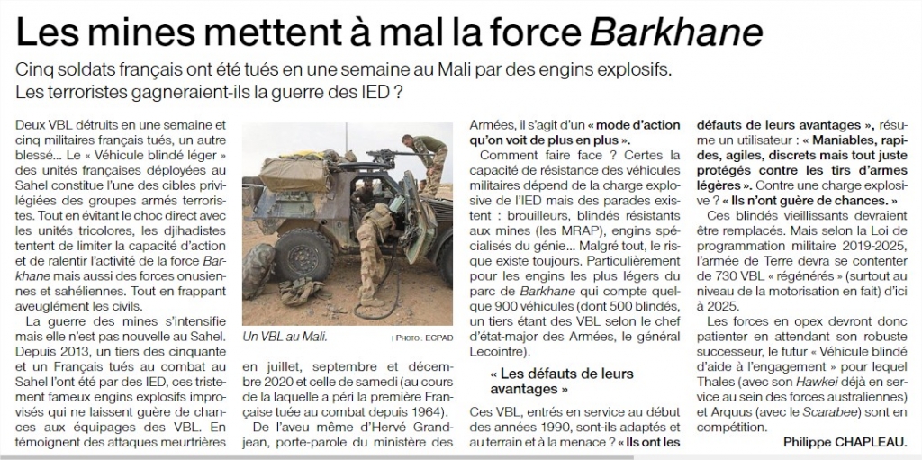 Cinq morts français par IED en autant de jours au Sahel . 753950049