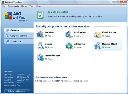 حصريا برنامج مكافحة الفيروسات الغنى عن التعريف AVG 9.0.819 Build 2842 باصدارته الثلاثة Anti-Virus & Anti-Virus plus Firewall & Internet Security على اكثر من سيرفر Free-antivirus-avg-free-edition