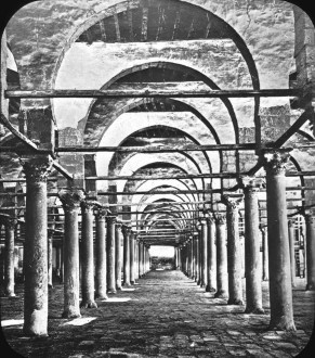 صورة نادرة لمسجد عمرو بن العاص توجد في متحف بروكلين  Egypt-Mosque-of-Amru-Cairo.-Brooklyn-Museum-Archives-Goodyear-Archival-Collection-291x330