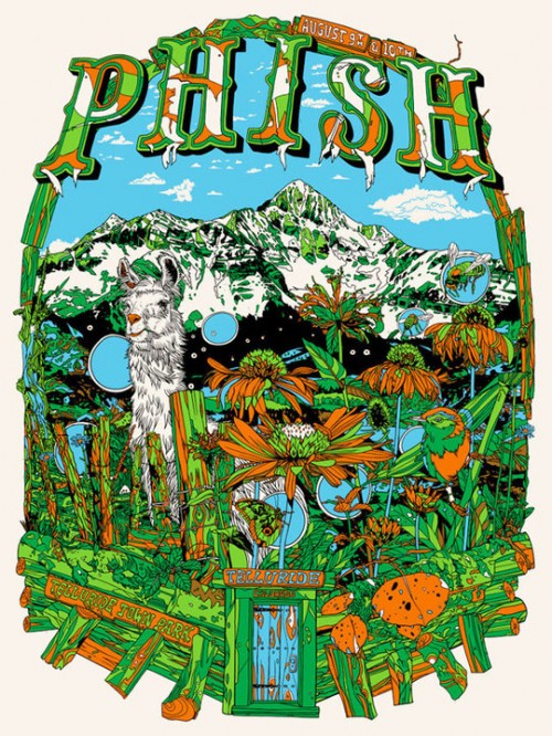 Portadas de discos que sirvan de cuadros para una habitación - Página 2 Phish-telluride-poster-500x666