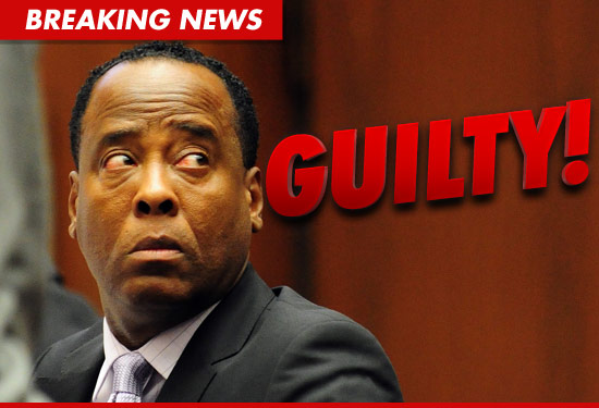 Verdetto : Conrad Murray giudicato colpevole di omicidio involontario Conrad-guilty-bn