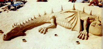 sculpture sur sable Drag