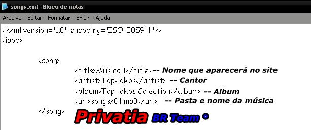 Barra Mp3 para PKOSite XML