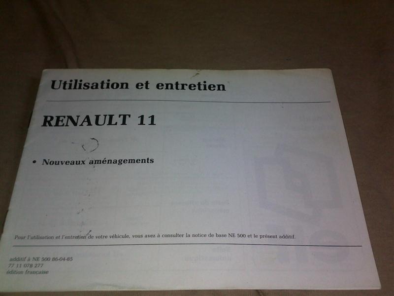 Ma Renault 11 TXE Electronic enfin  Ronze10