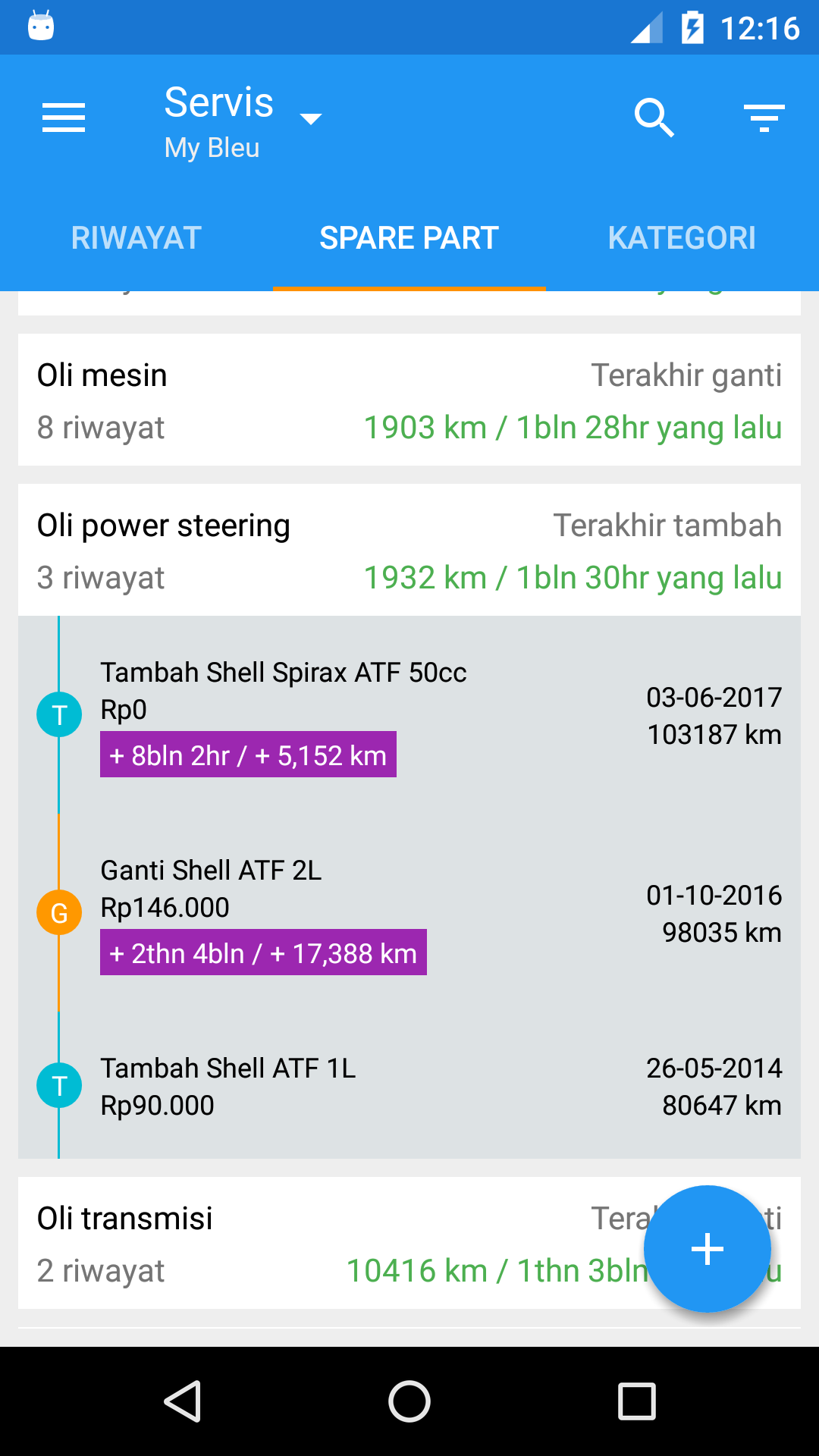 Otodiary - App Riwayat Kendaraan Otodiary_bmw_e36_320i_servis