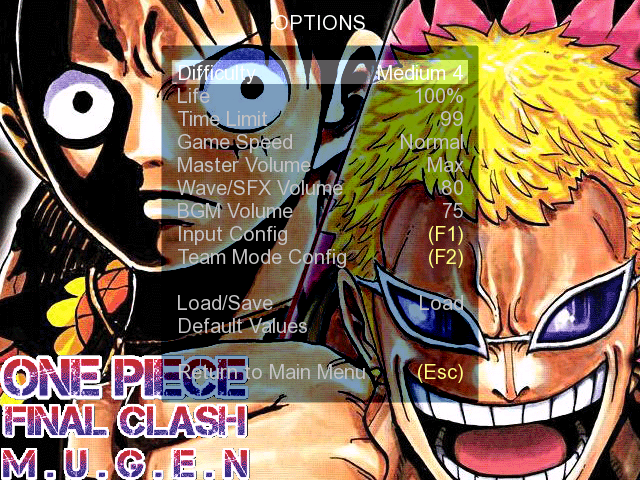 ONE PIECE FINAL CLASH MUGEN 101