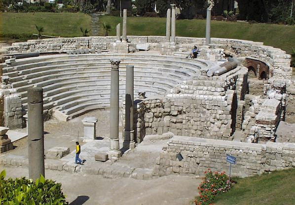 anfiteatro Alejandría Alexandria_roman_amph01