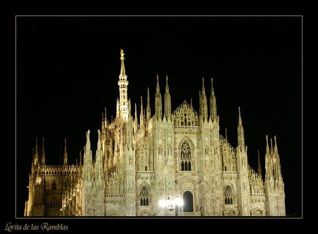 Milan : nocturne Duomo1