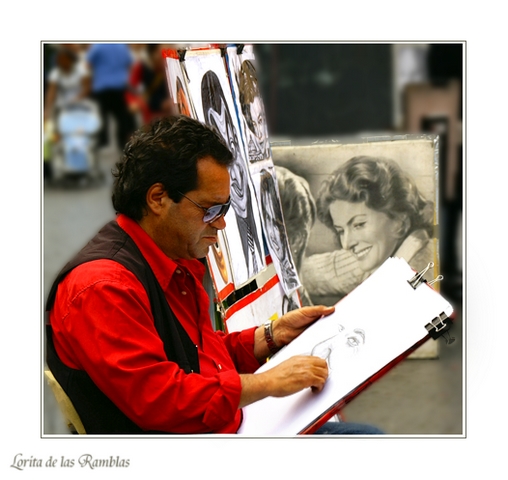 Concentration de l'artiste Portraitiste03