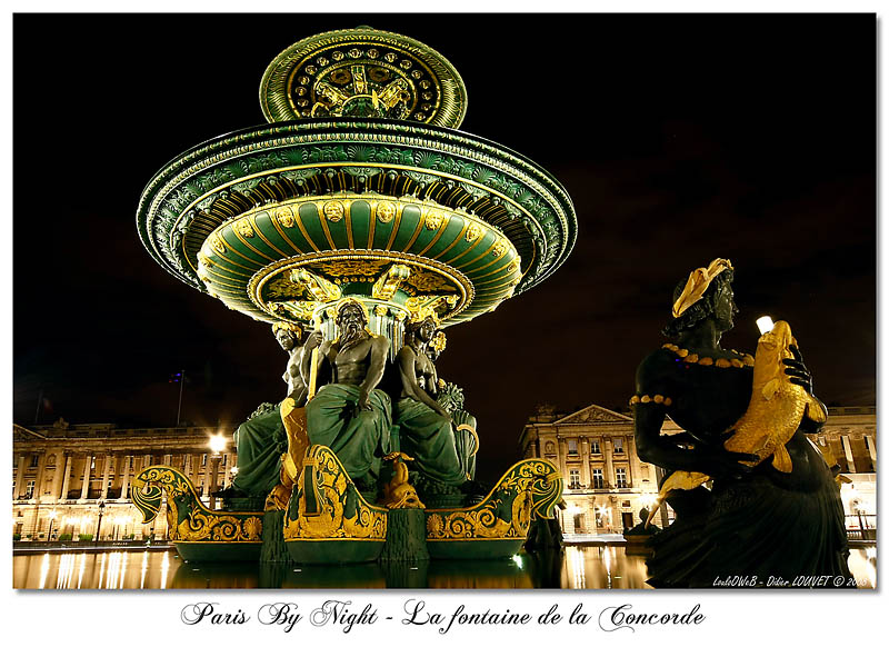 Paris By Night By LouloOWeB - La fontaine de la Concorde _MG_1277_signee_800