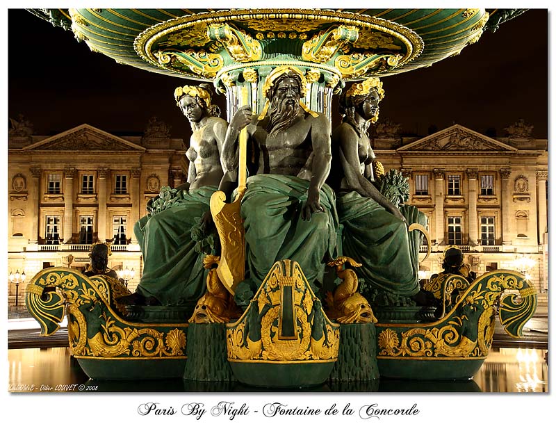 Paris By Night By LouloOWeB - La fontaine de la Concorde _MG_1278_signee_800