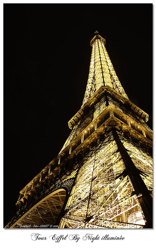 LouloOWeB - Paris By Night - Tour Eiffel & Passerelle Simone de Beauvoir _MG_1295_signee_800