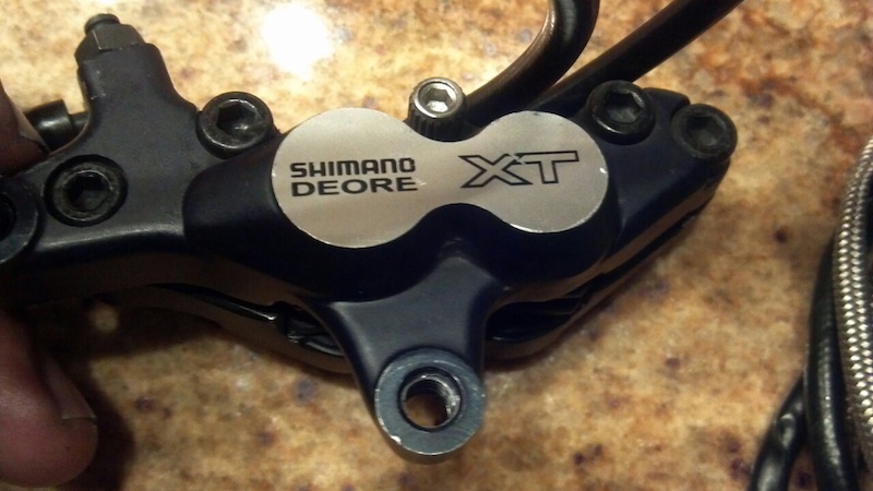 shimano XT hydraulic brakes front/rear 203 rotors P4pb7424699