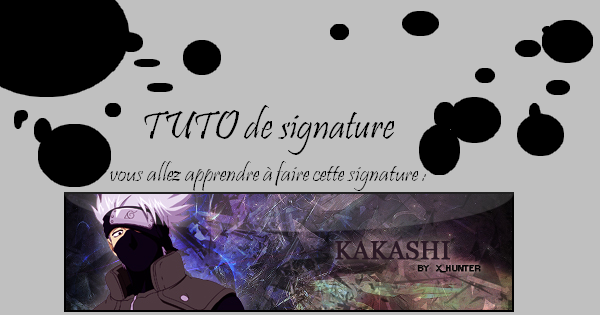 [Tuto] création d'une signature Kakashi 1