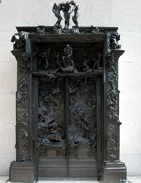 Salle d'occultisme : description Rodin_porte