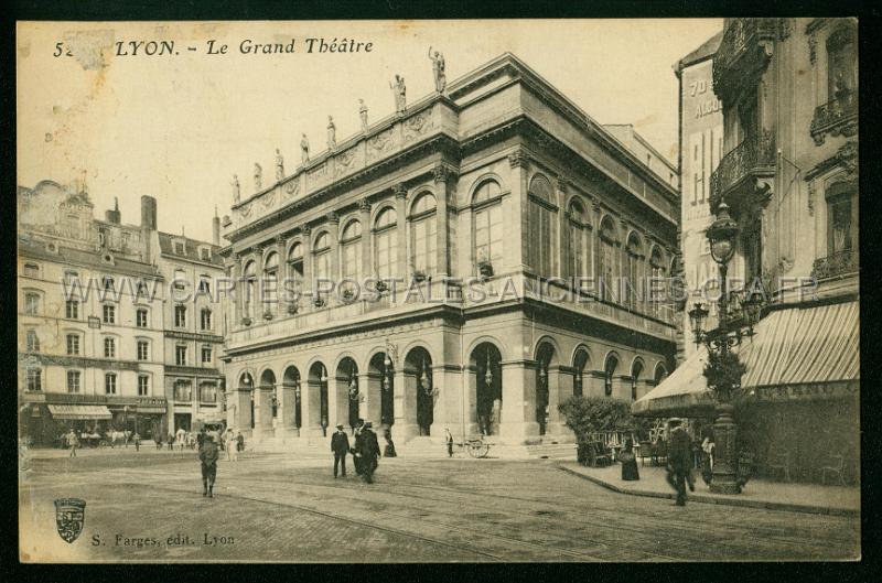 Ville de Lyon en images anciennes et modernes Grand-theatre