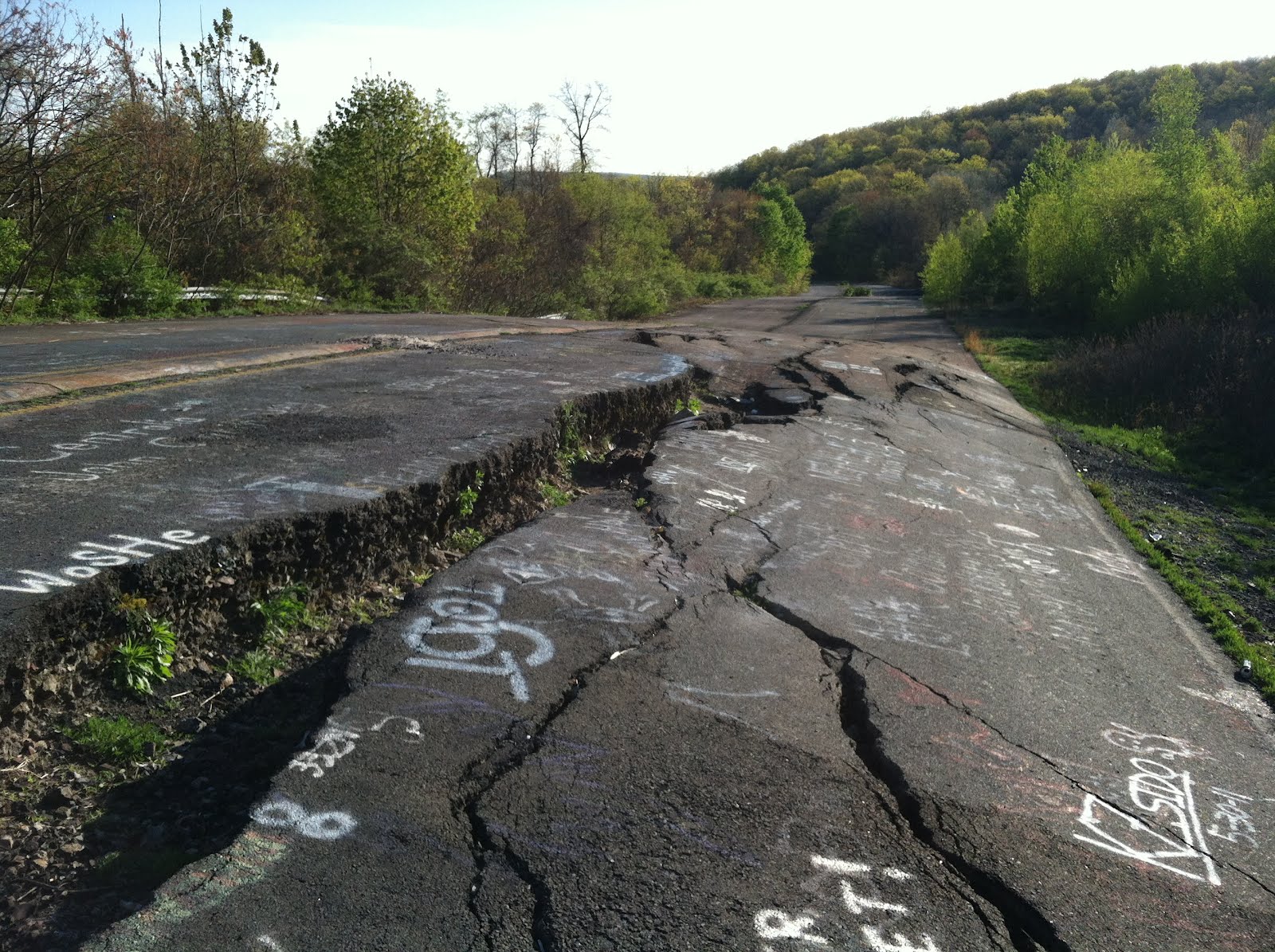 Elhagyatott városrész Centralia