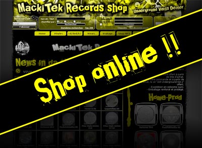 Shop Mackitek Records OPEN !! Siteouverture