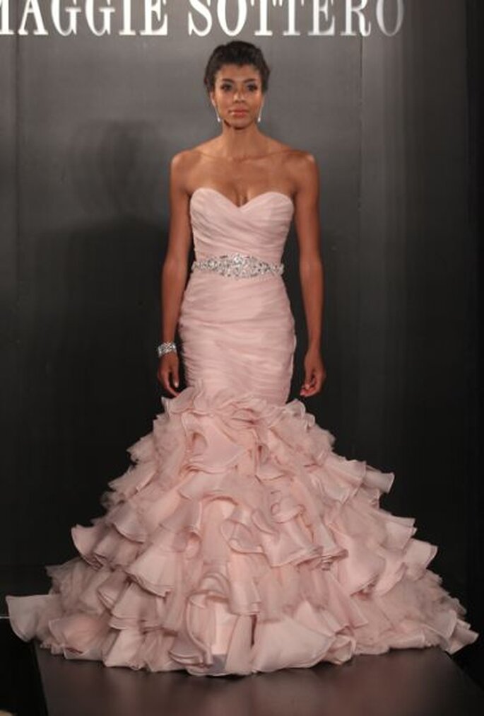 فستان زفاف 2013/wedding dress 2013/robe de mariée 2013 Maggie-Sottero-pink-wedding-gown-spring-2013