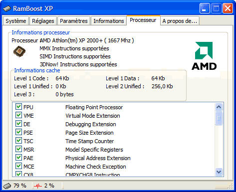 RamBoost XP 4.0.6.324 =>> Vite vite Processeur