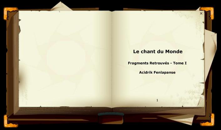 Tome I: Le chant du Monde I01