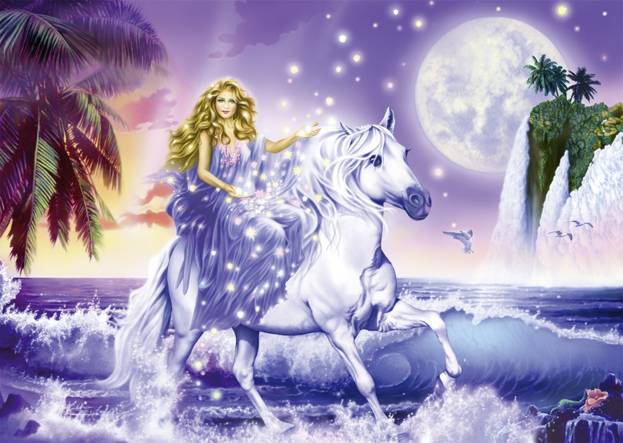 Сказка принцесса единорог. Сказочный Единорог. Сказочные лошади. Единороги и феи. Сказочный конь.