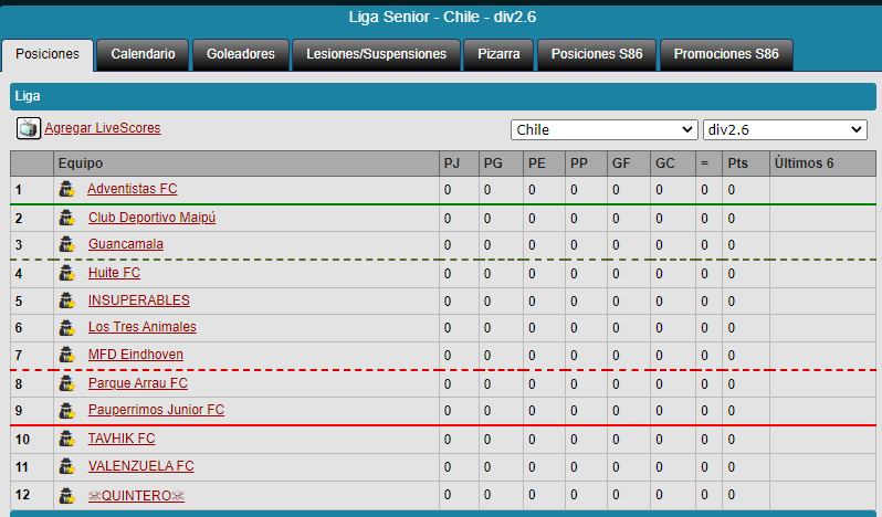 Las Segundas Liga26