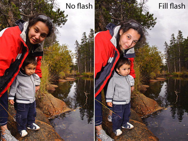 Flash Man Gets Busted  No-Flash-vs-Fill-Flash