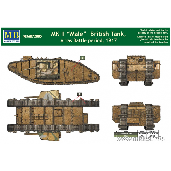 Space Wolves - Typhon... un peu particulier  - Page 4 Char-britannique-mki-male-bataille-d-arras-1917