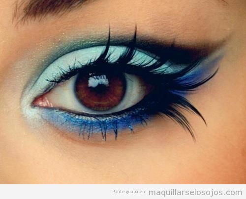 The Moon & The Star|N.H|Audiciones Cerradas| Maquillaje-ojos-marrones-tonos-azules