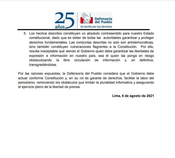 Noticias de política del Perú - Página 3 DefensoriaPuebloPeru_GobiernoCesarActoscontralIbertadPrensa_08ago2021_DefensoriaPueblo_02