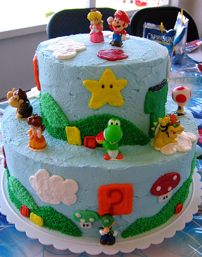 1 more daaay tilll.... nico's bday :D:D Mario_cake