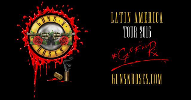 Guns N' Roses gira por AMERICA LATINA 2016 - Fechas, Precios, Entradas, DATOS Latina