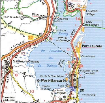 Aude (11) Leucate, 28 km au Nord-Est de Perpignan par la D 83 /PKP/SP* Grau%20Leucate