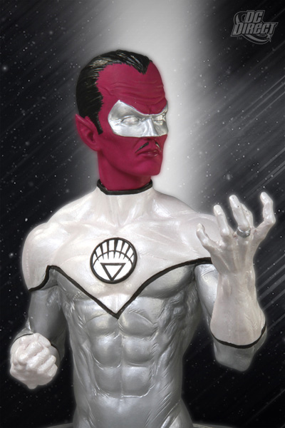 HEROES OF THE DC UNIVERSE: BLACKEST NIGHT: WHITE LANTERN SINESTRO Bust  19013_b_full