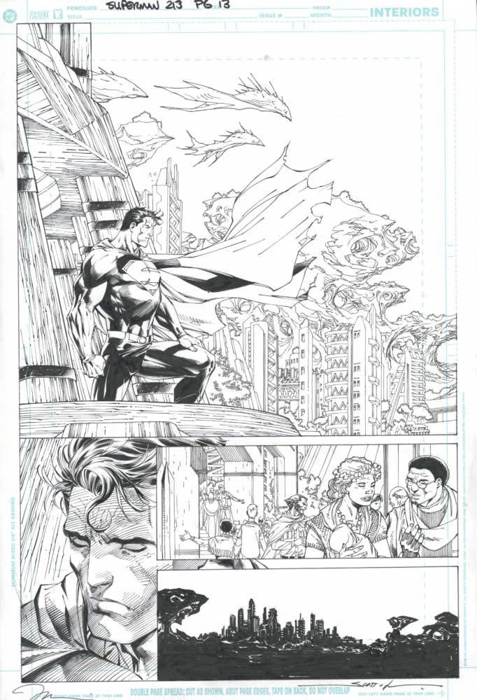 SUPERMAN #213 pg 13 - JIM LEE and SCOTT WILLIAMS Superman__213__pg_13_-_Jim_Lee_and_Scott_Williams