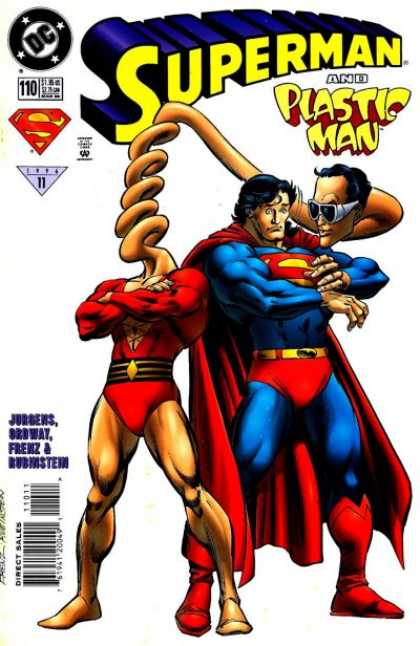 PLASTIC MAN #19 PAR RAMONA FRADON EN AOUT 77 Superman_and_plastic_man