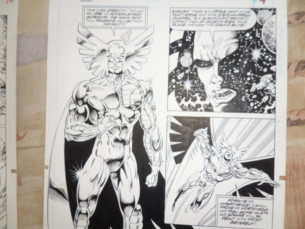 Guardians of the Galaxy #45 page 4 par Kevin WEST GUARDIANS_OF_THE_GALAXY_45_p._4__HAWK_GOD__3