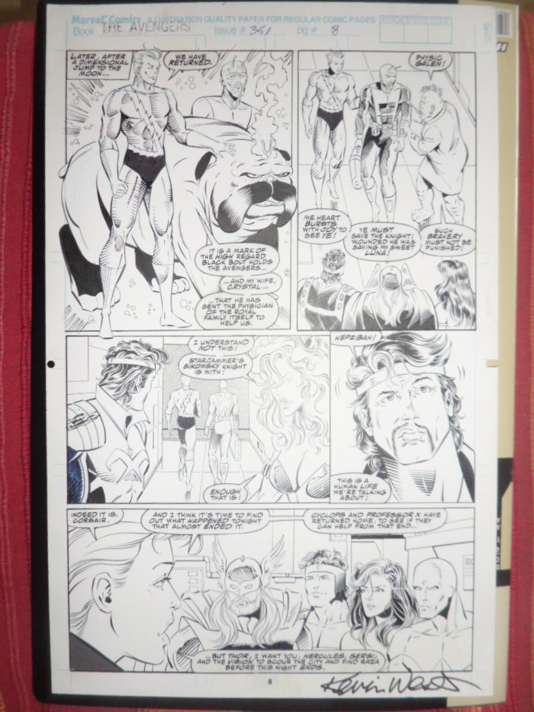 AVENGERS Vol1 #351 p.08 par Kevin West & Bud LaRosa Avengers__341_kevin_west