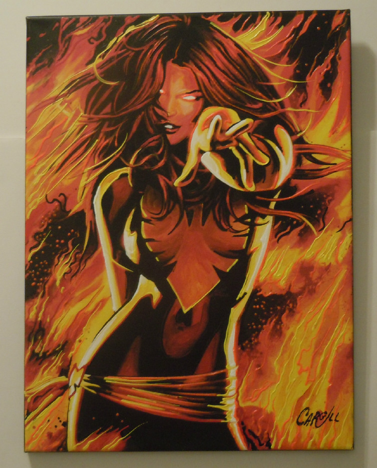 GREEN GALLERY - Page 5 PHEONIX_XMEN_COMIC_POP_PAINTING_MARVEL_DECOR_CARGILL_18_X_24_COMIC_FAN_PAINTING